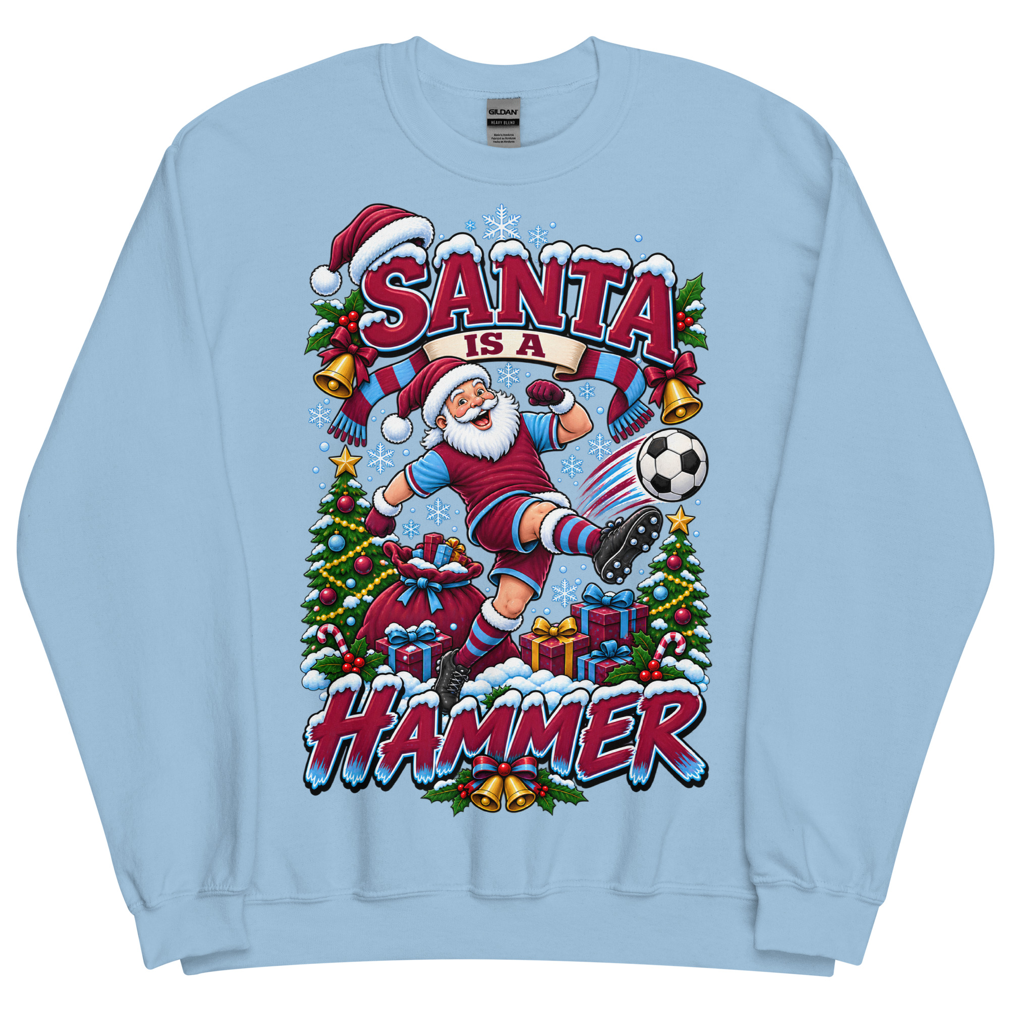 Santa Is A Hammer Funny Christmas Jumper For West Ham Fans