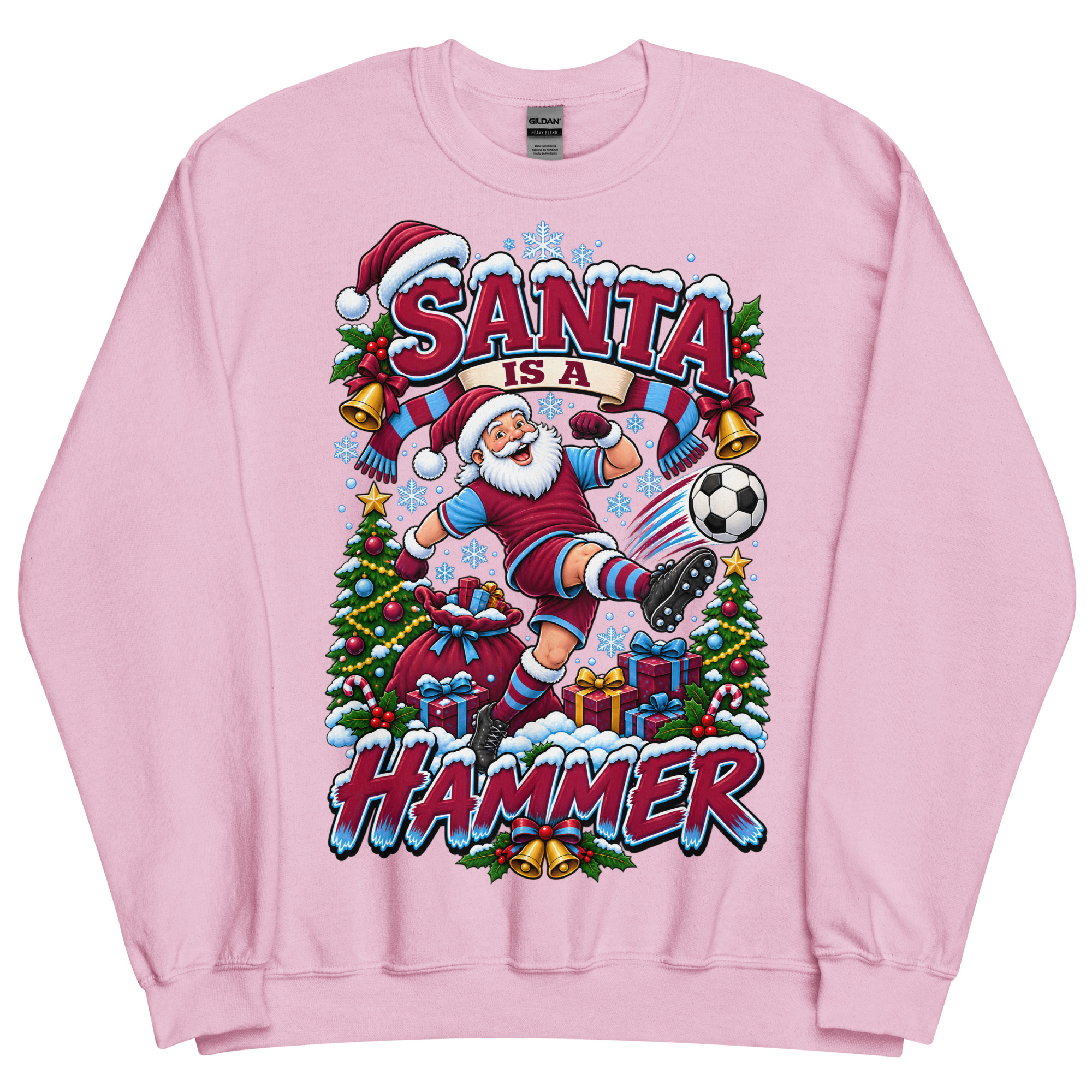 Santa Is A Hammer Funny Christmas Jumper For West Ham Fans