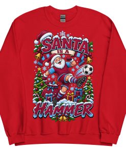 Santa Is A Hammer Funny Christmas Jumper For West Ham Fans