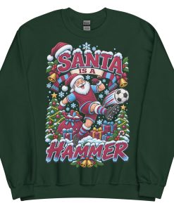 Santa Is A Hammer Funny Christmas Jumper For West Ham Fans