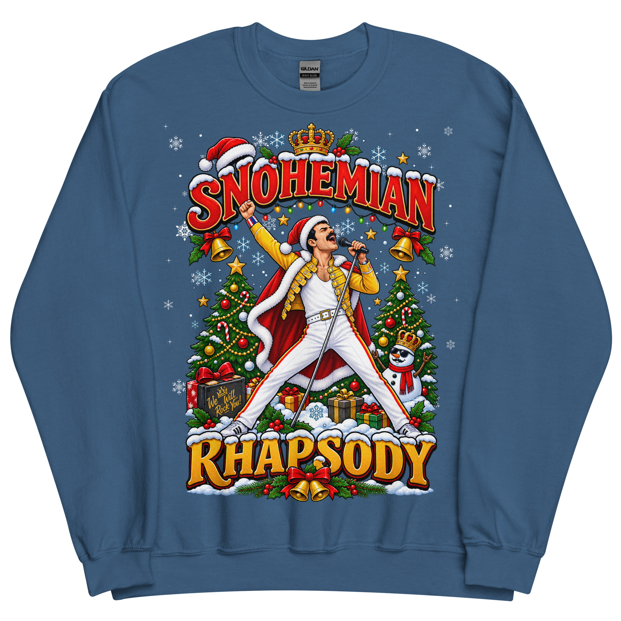 Snohemian Rhapsody Funny Christmas Jumpers For Rock Fans