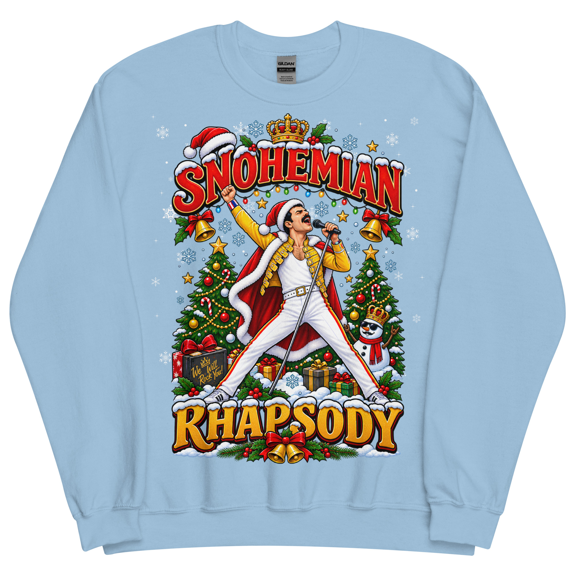 Snohemian Rhapsody Funny Christmas Jumpers For Rock Fans