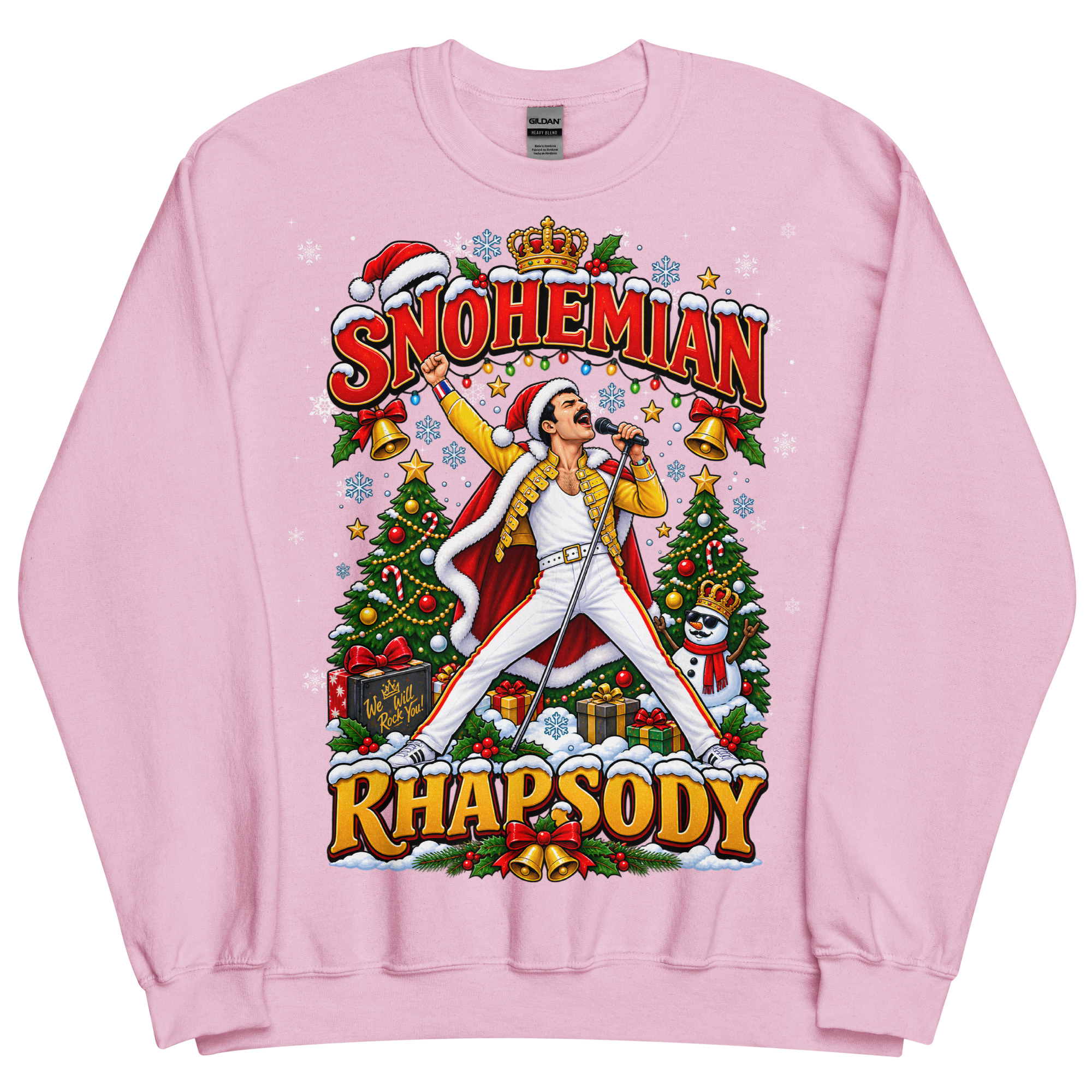 Snohemian Rhapsody Funny Christmas Jumpers For Rock Fans