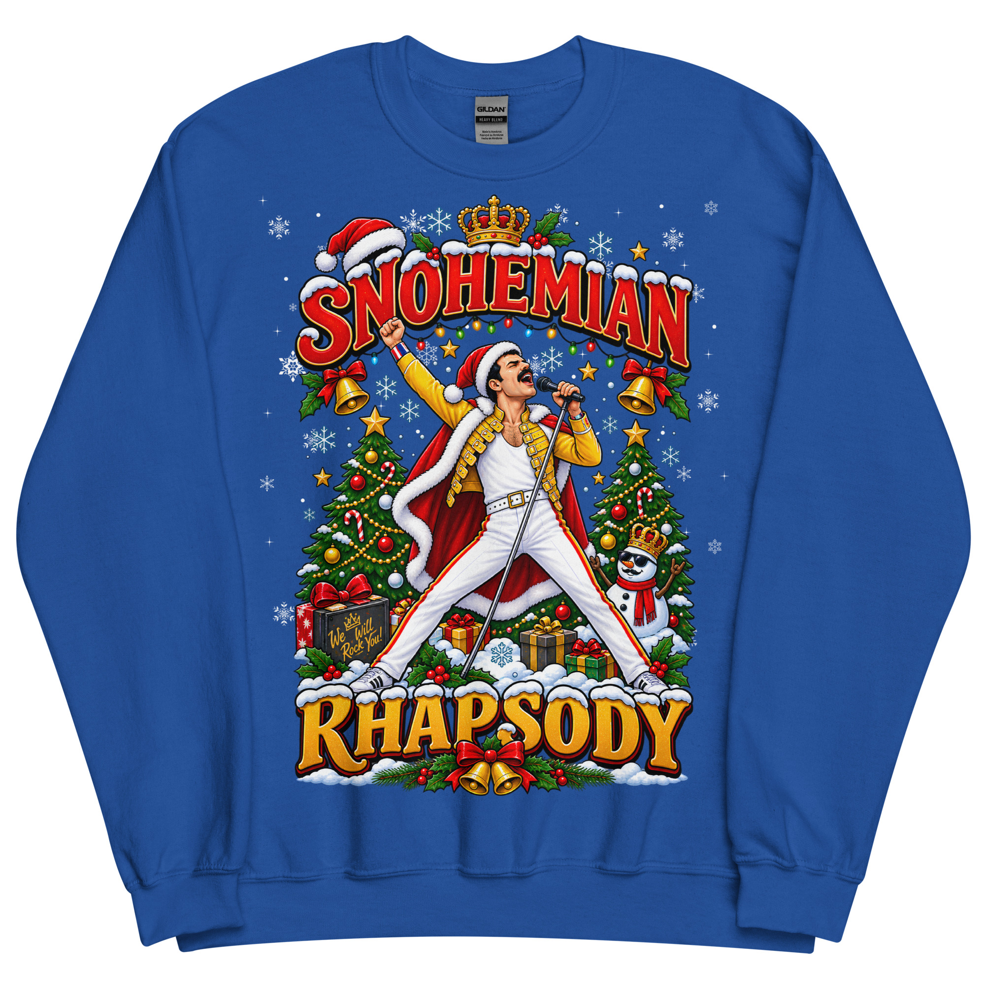 Snohemian Rhapsody Funny Christmas Jumpers For Rock Fans