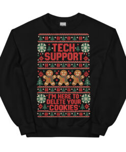 Tech Support Here To Delete Your Cookies Christmas Jumpers