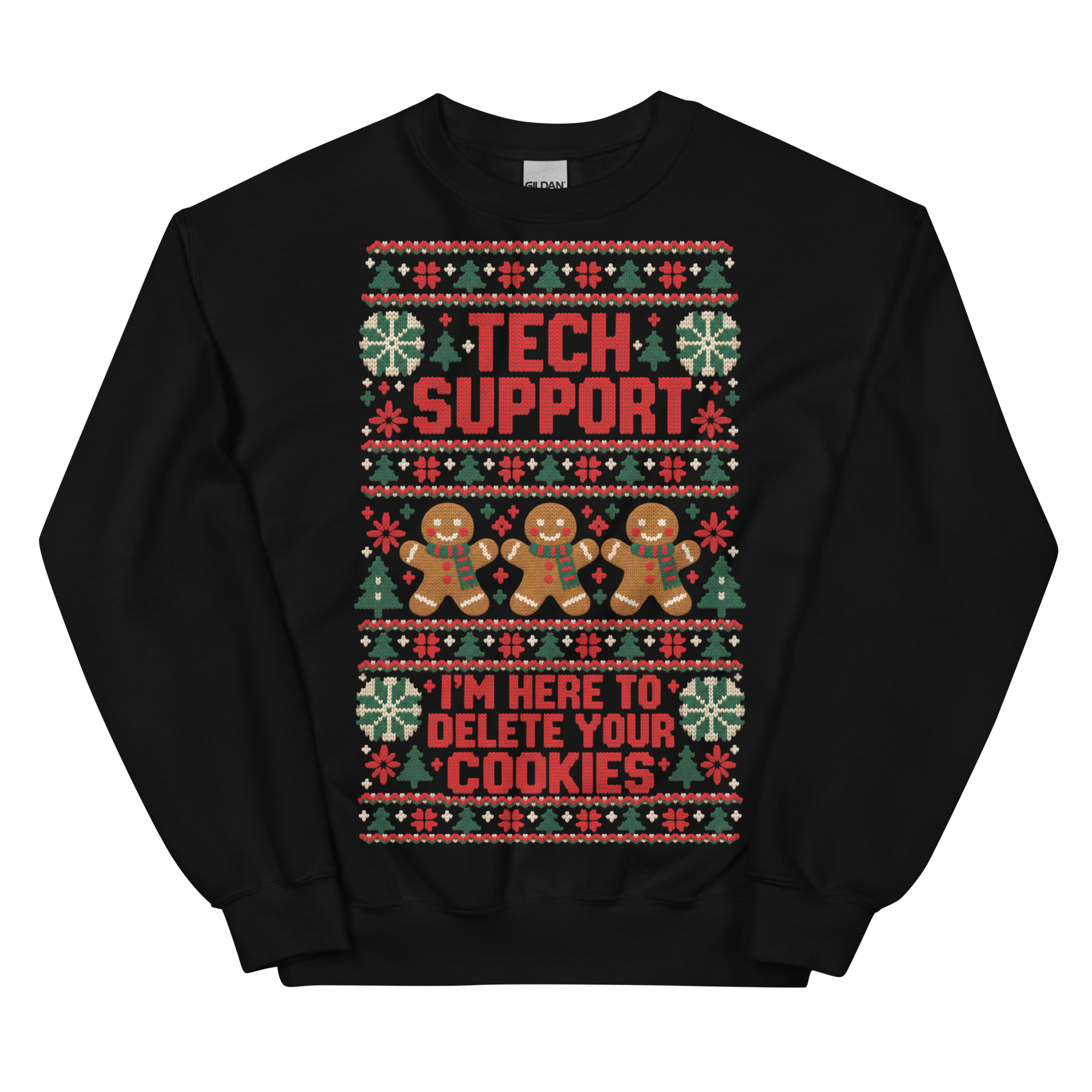Tech Support Here To Delete Your Cookies Christmas Jumpers