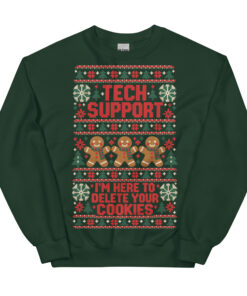 Tech Support Here To Delete Your Cookies Christmas Jumpers