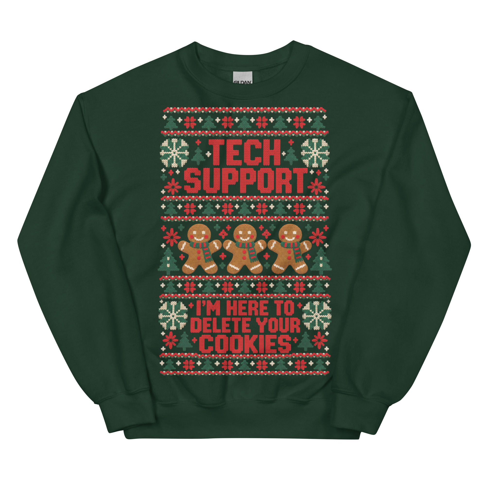 Tech Support Here To Delete Your Cookies Christmas Jumpers