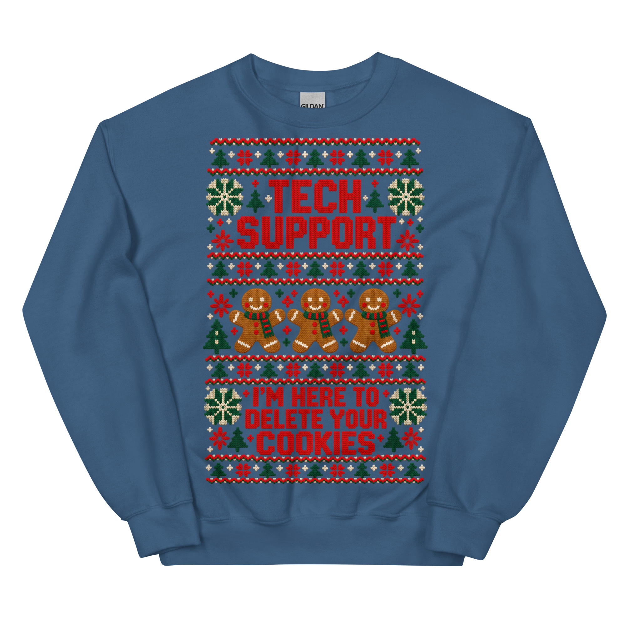 Tech Support Here To Delete Your Cookies Christmas Jumpers