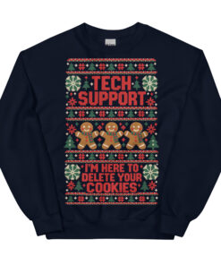 Tech Support Here To Delete Your Cookies Christmas Jumpers