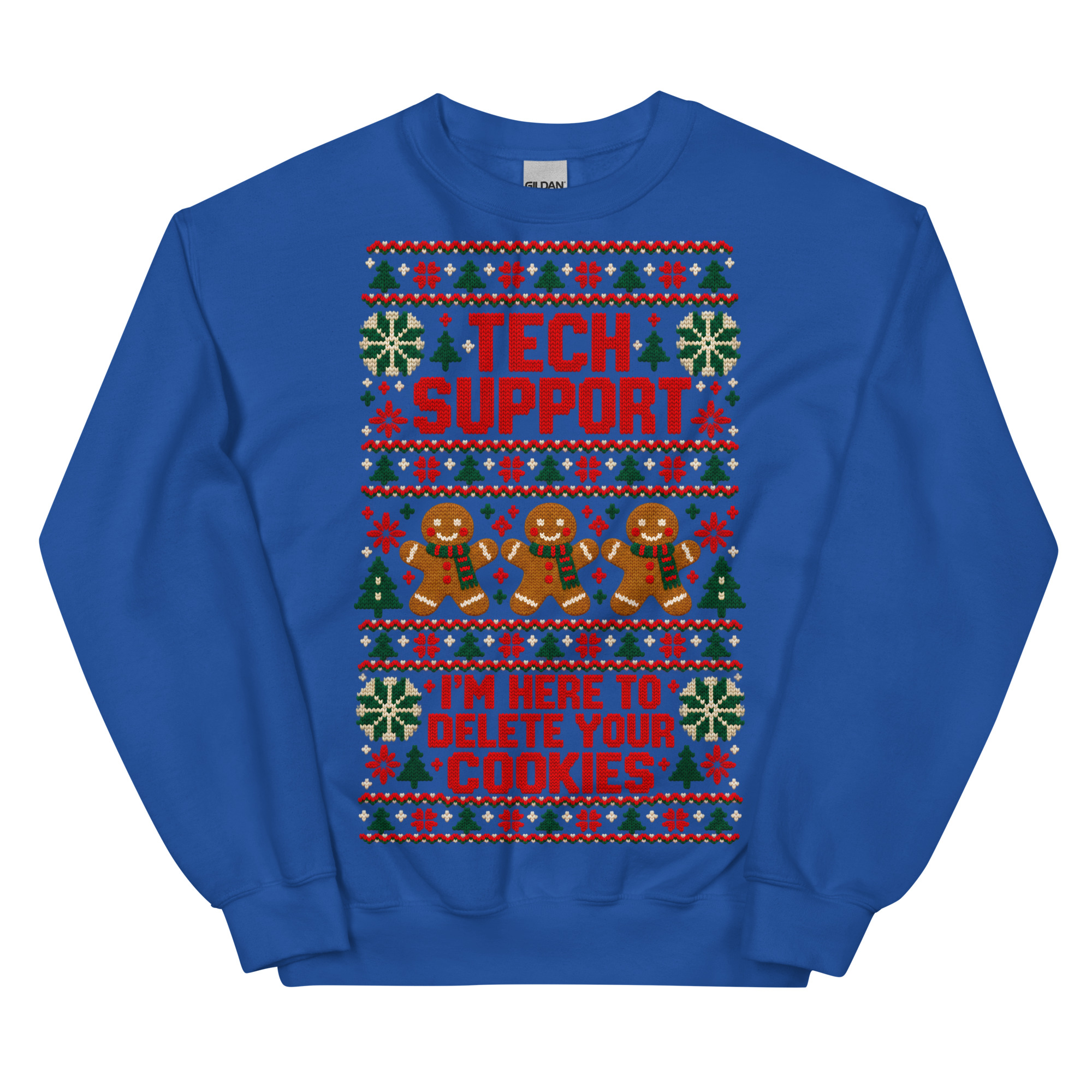 Tech Support Here To Delete Your Cookies Christmas Jumpers