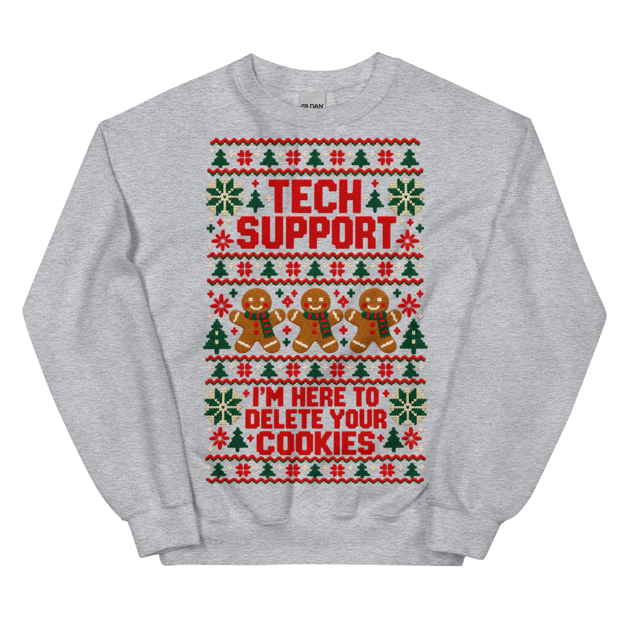 Tech Support Here To Delete Your Cookies Christmas Jumpers