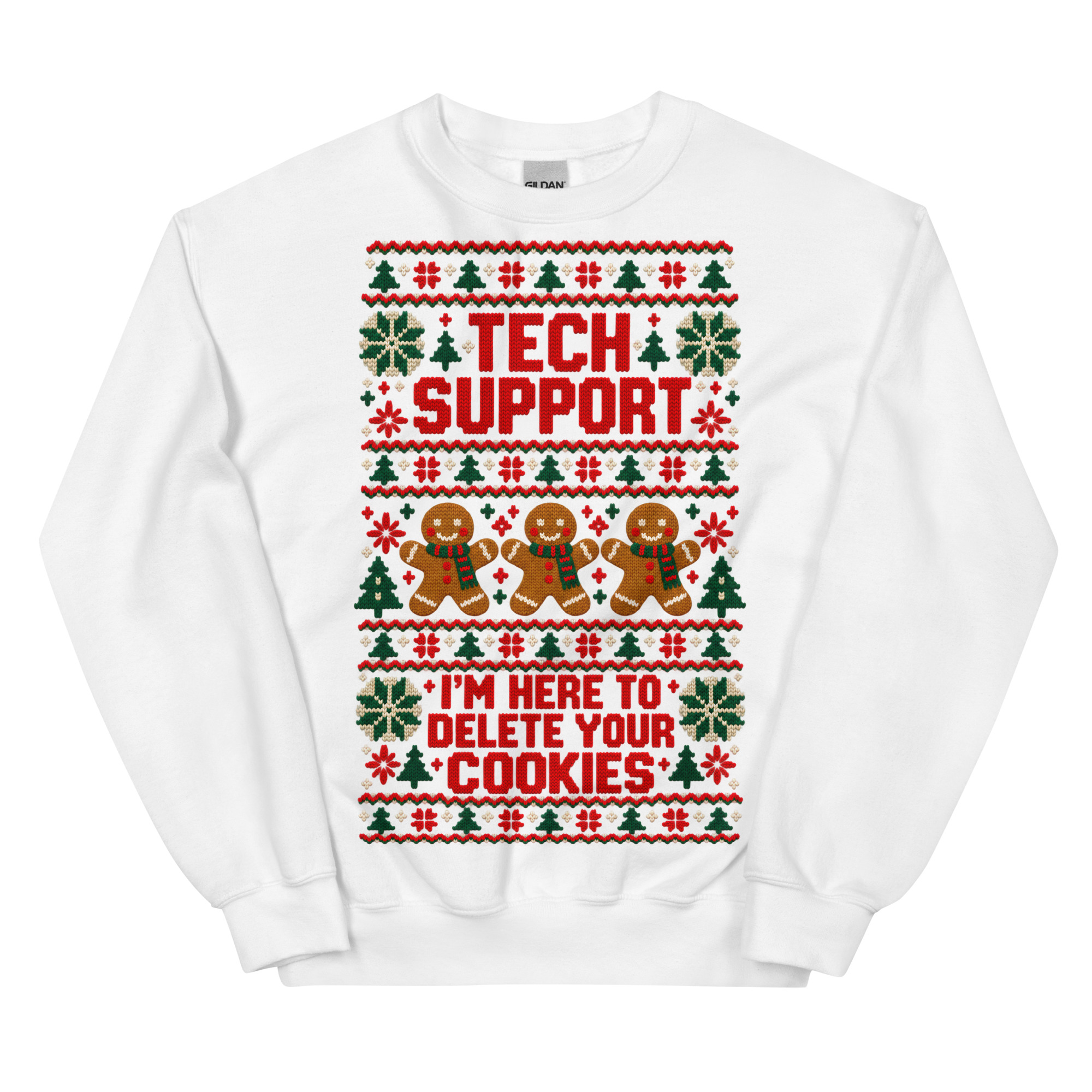 Tech Support Here To Delete Your Cookies Christmas Jumpers