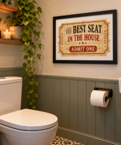 Funny Toilet Framed Art