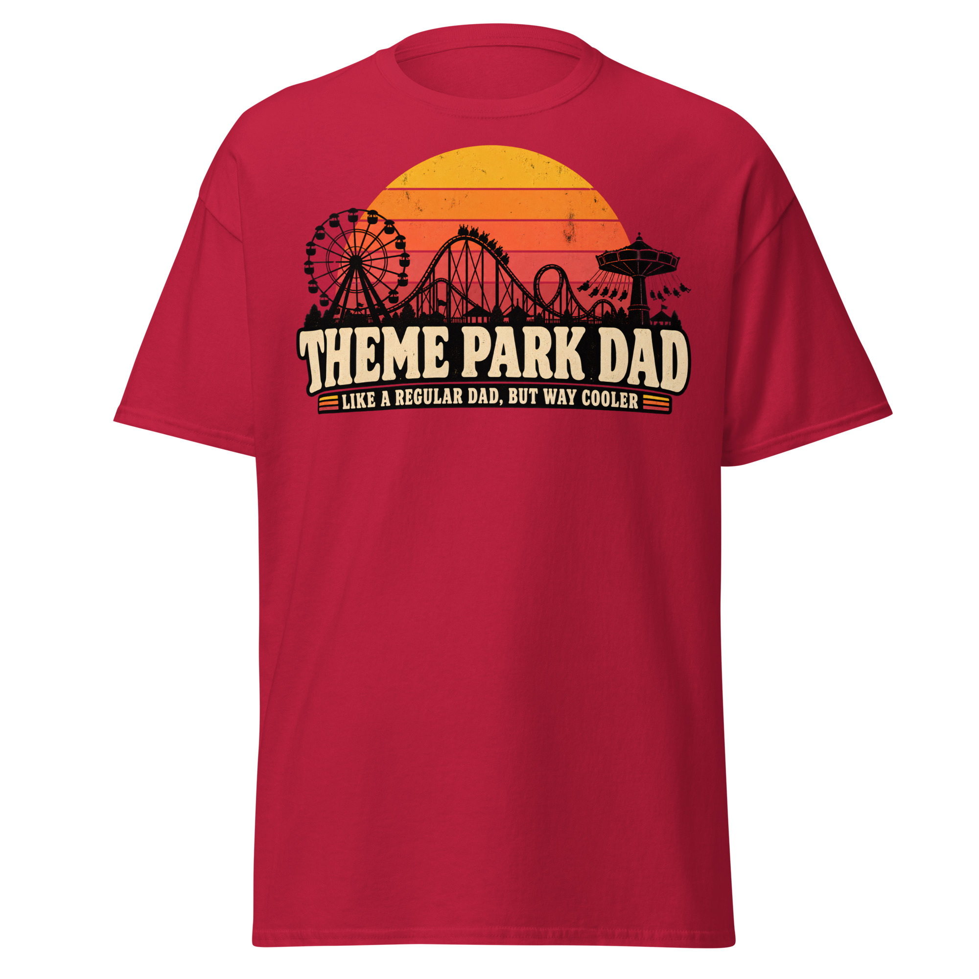 Theme Park Dad T-Shirt Like A Regular Dad But Cooler