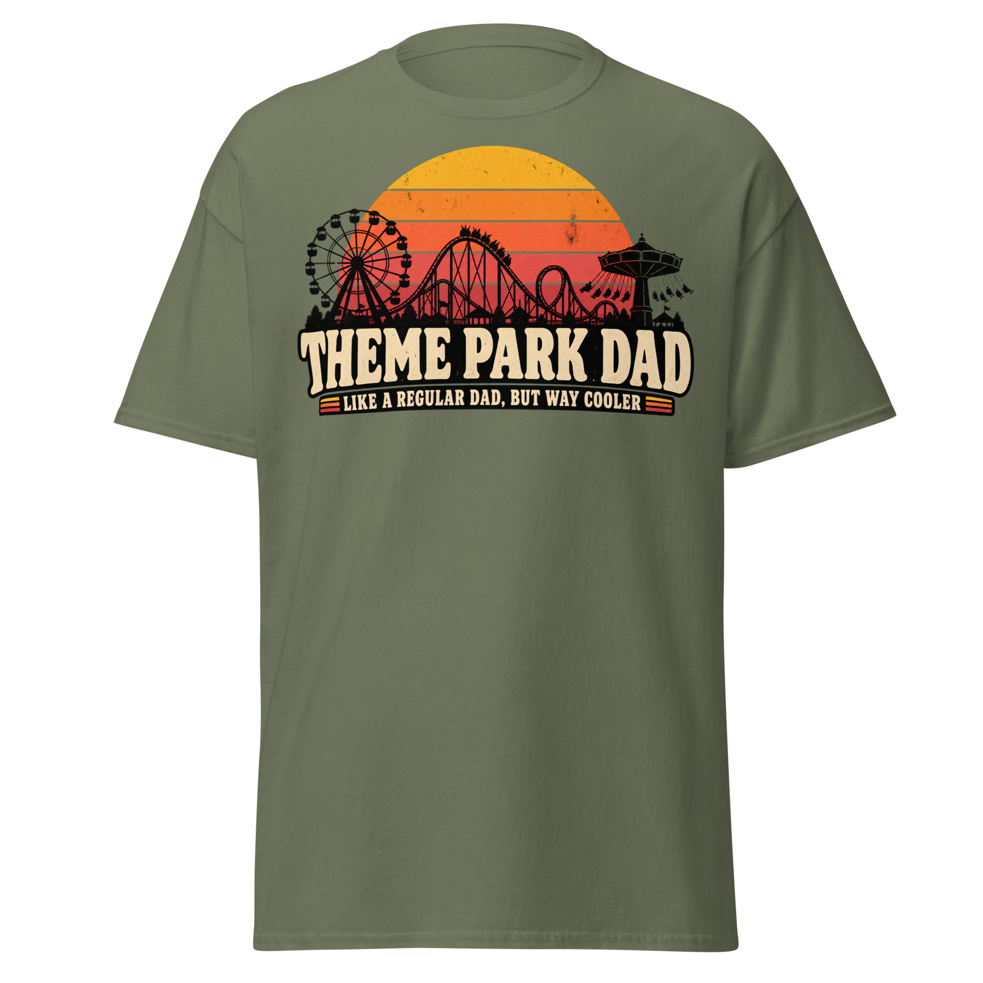 Theme Park Dad T-Shirt Like A Regular Dad But Cooler