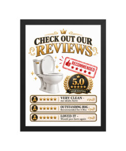 Toilet Reviews Framed Toilet Bathroom Art Framed Poster
