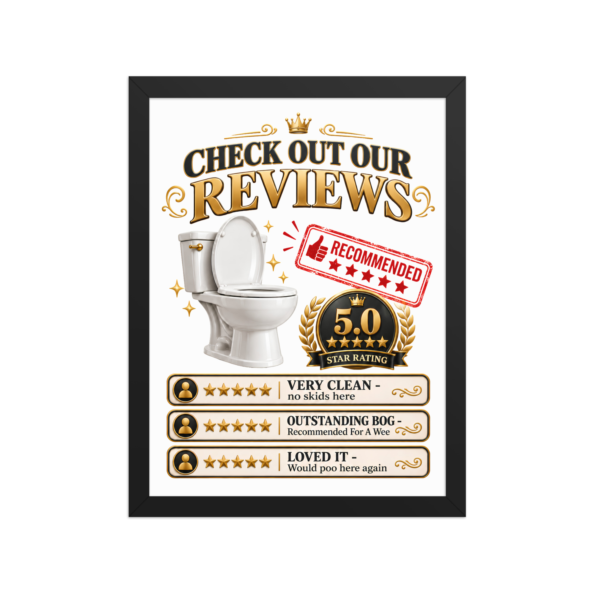 Toilet Reviews Framed Toilet Bathroom Art Framed Poster