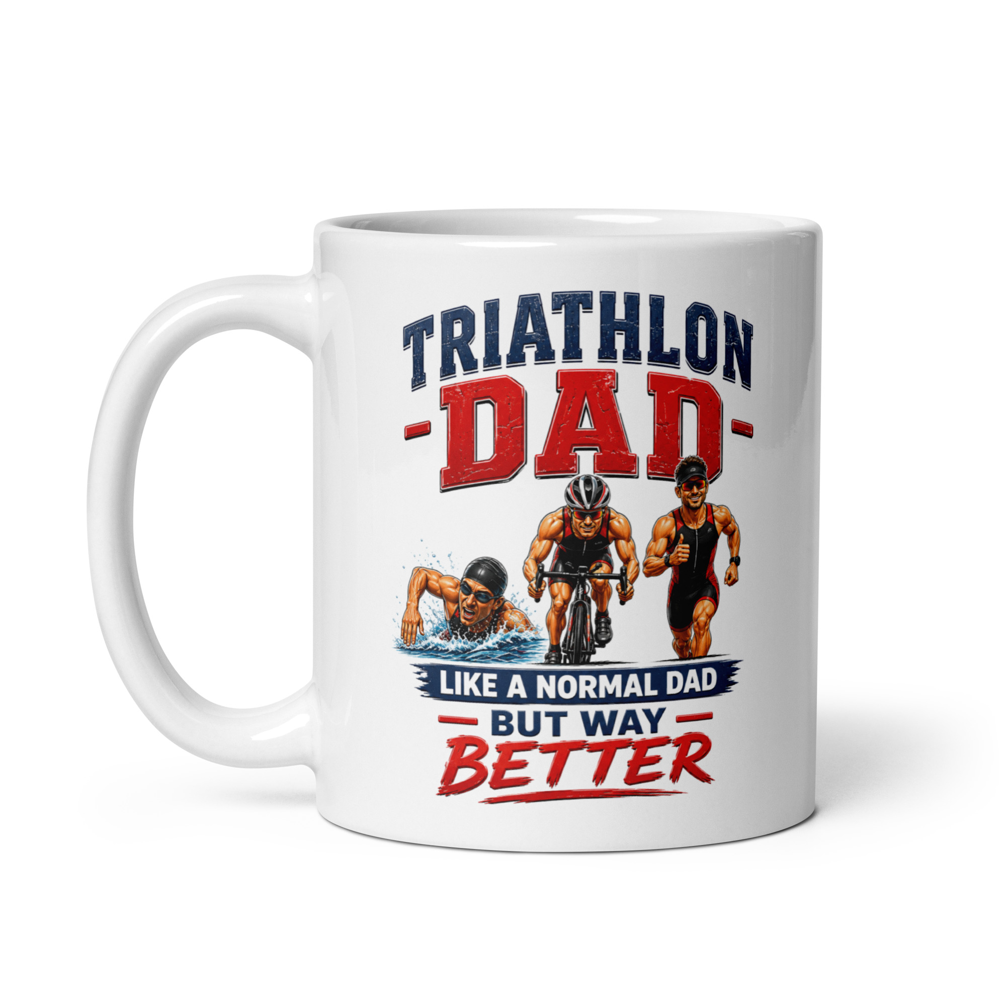 Triathlon Dad Mugs Funny Gift For Dad’s Triathlon