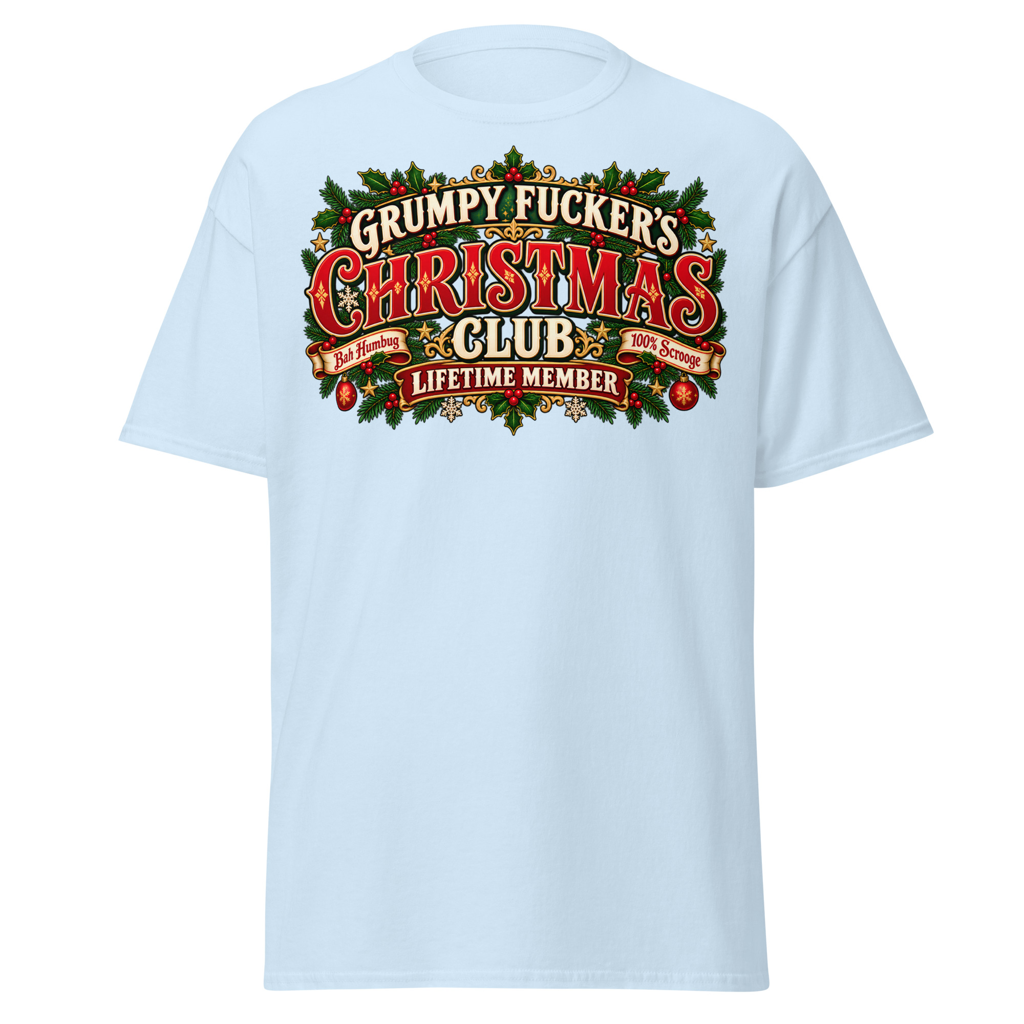 Grumpy Fuckers Christmas Club Funny Christmas T-shirts
