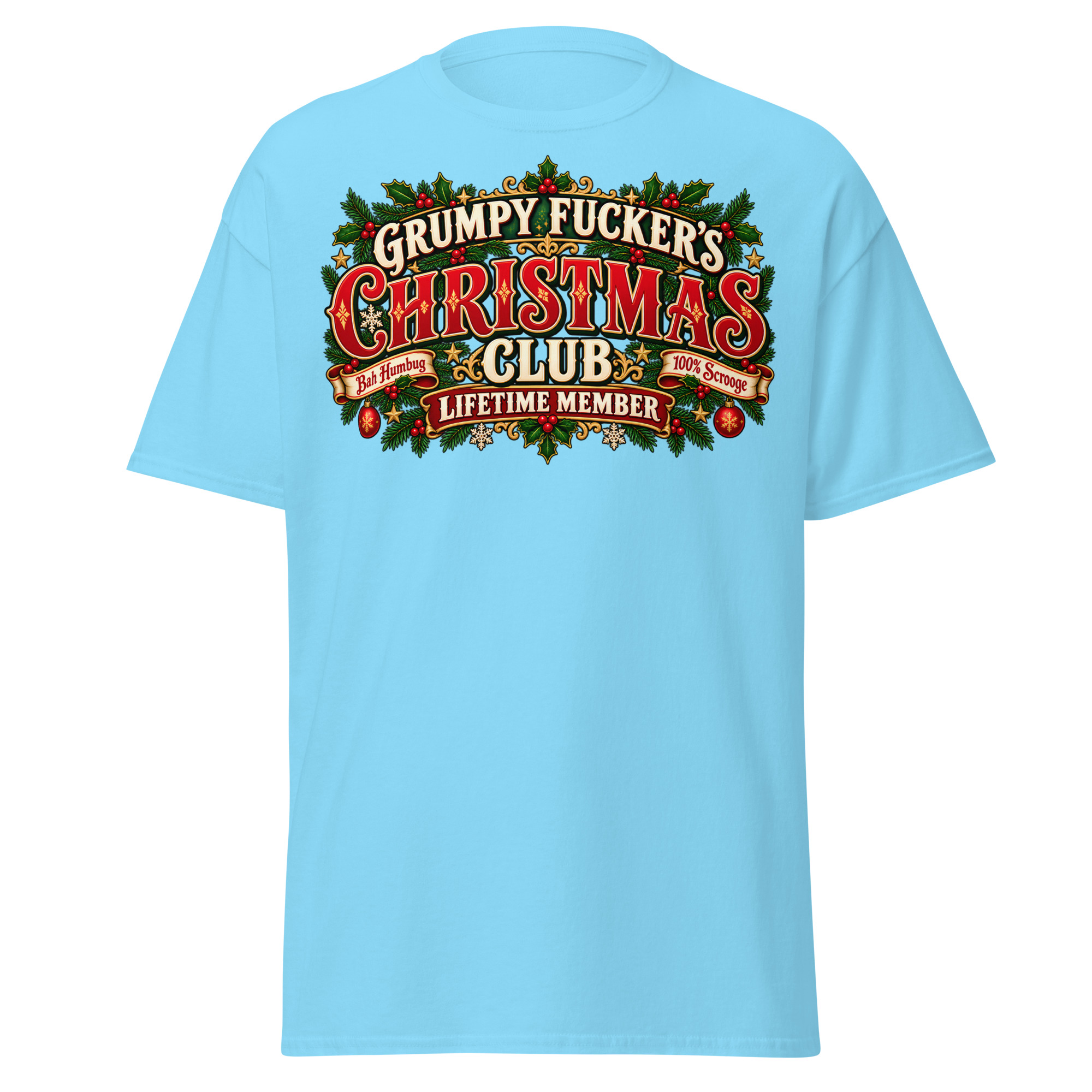 Grumpy Fuckers Christmas Club Funny Christmas T-shirts