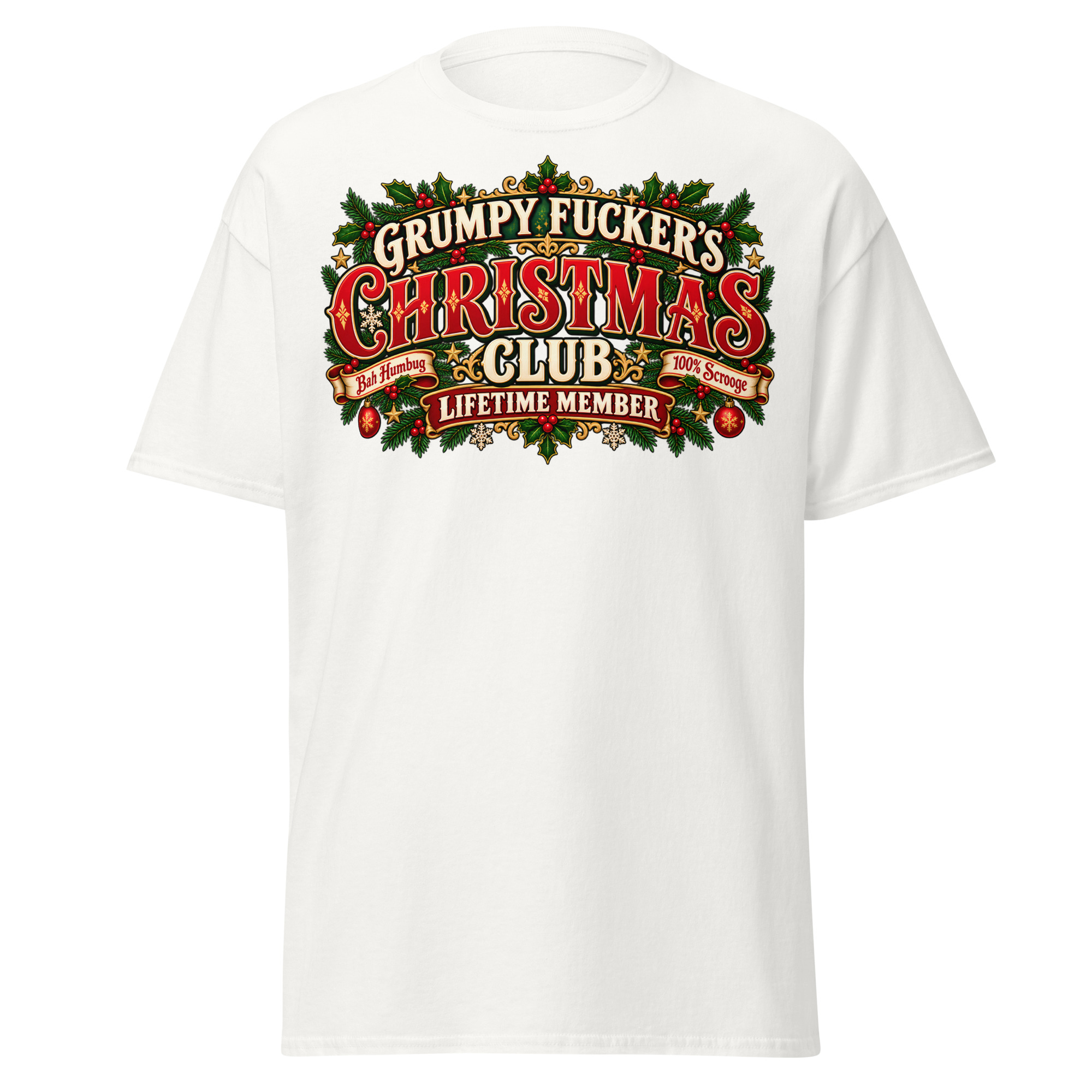 Grumpy Fuckers Christmas Club Funny Christmas T-shirts