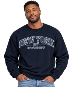 New York Varsity Sweatshirt Portrait