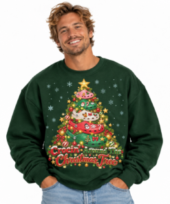 Smiling Man in Crocs Christmas Jumper