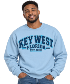 Smiling Man in Key West Sweatshirt