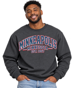 Smiling Man in Minneapolis Sweatshirt
