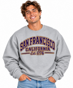 Smiling Man in San Francisco Sweatshirt