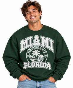 Smiling Miami Florida Sweatshirt Portrait