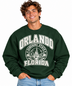 Smiling Young Man in Orlando Sweatshirt