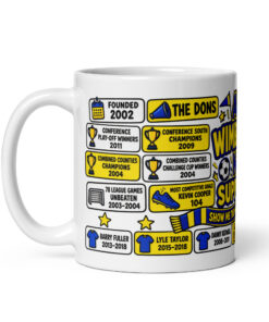 AFC Wimbledon Mug No1 Supporter Gift Mugs