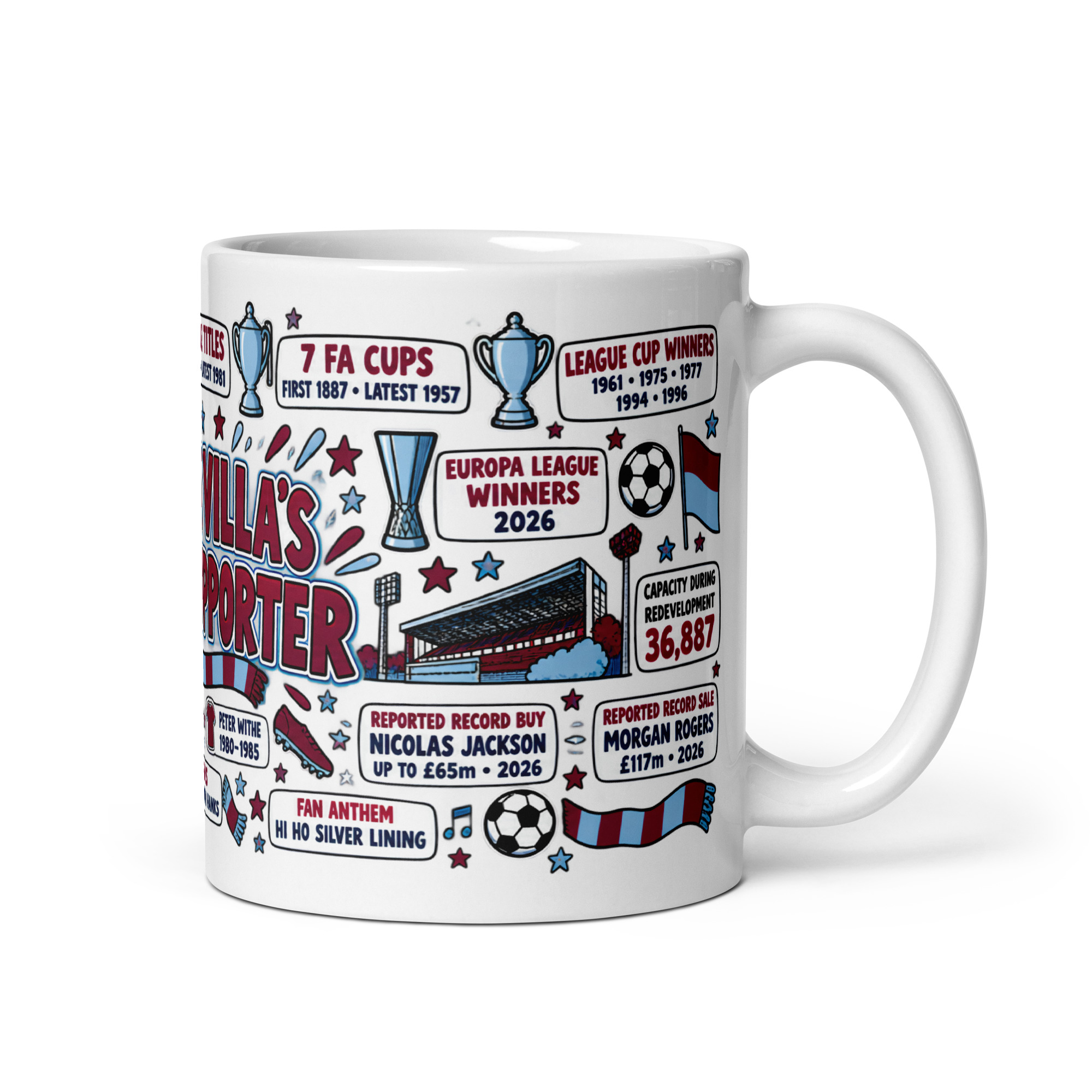 Aston Villa Mug No1 Supporter Gift Mugs