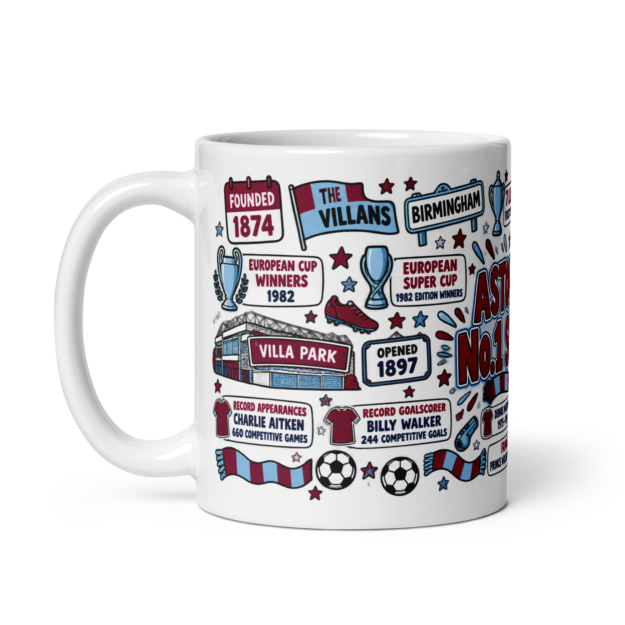 Aston Villa Mug No1 Supporter Gift Mugs
