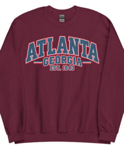 Atlanta Georgia Varsity Sweatshirts College Style
