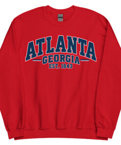 Atlanta Georgia Varsity Sweatshirts College Style
