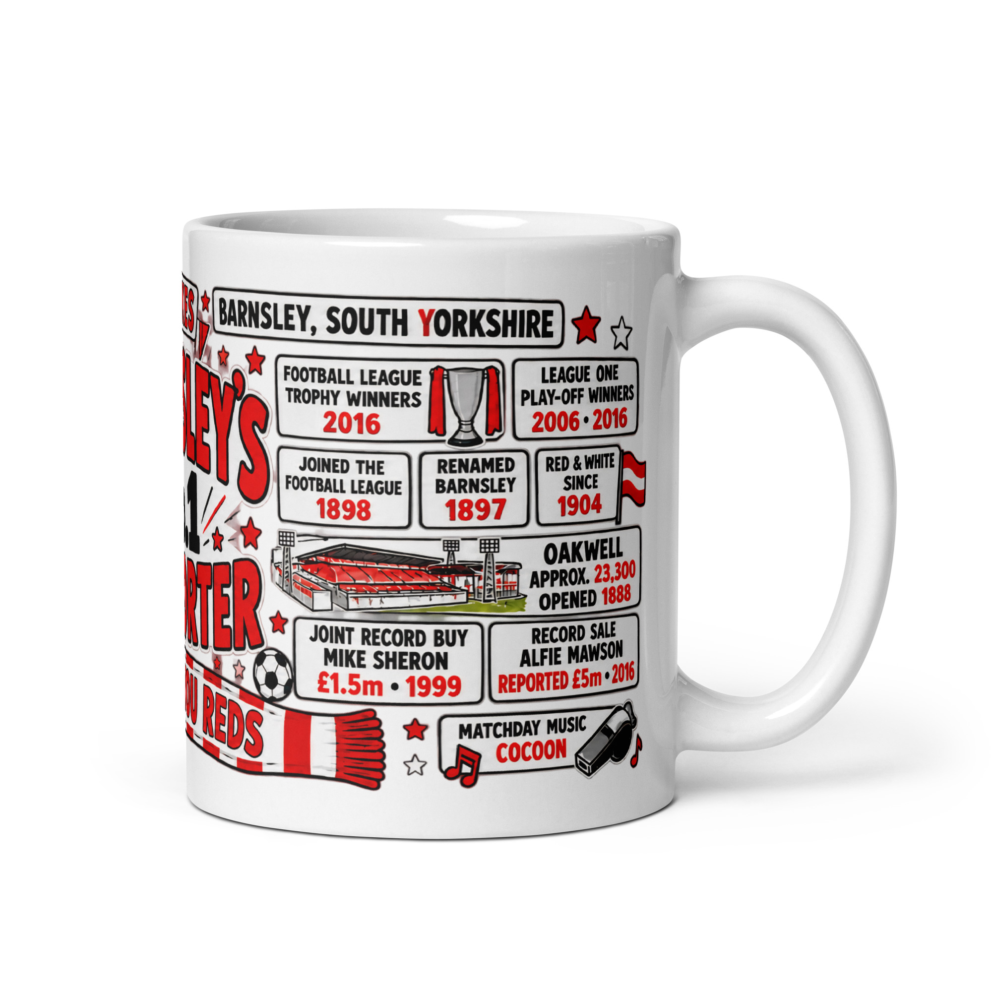 Barnsley Mug No1 Supporter Gift Mugs