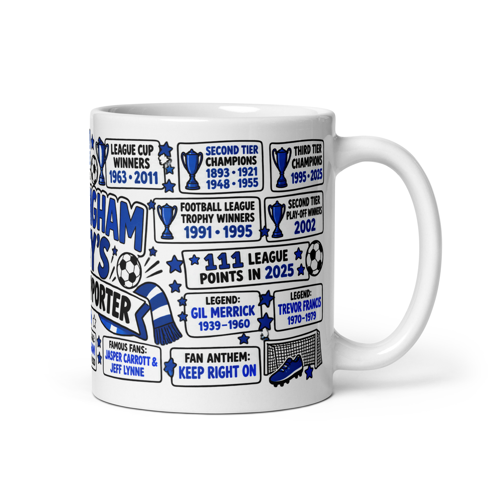 Birmingham City Mug No1 Supporter Gift Mugs