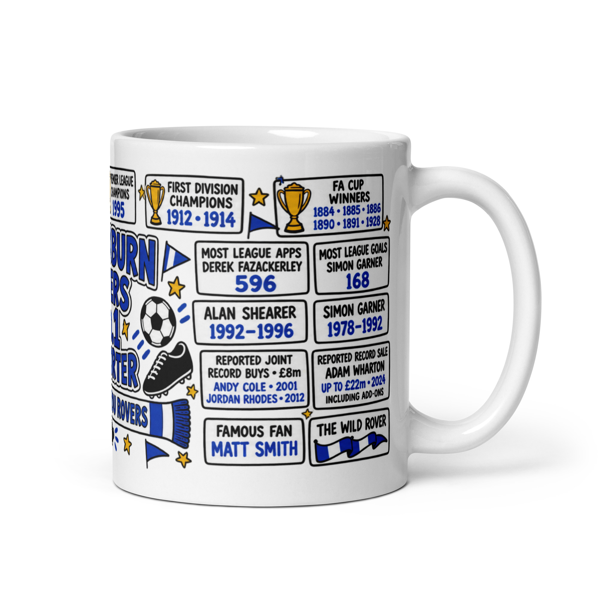 Blackburn Rovers Mug No1 Supporter Gift Mugs