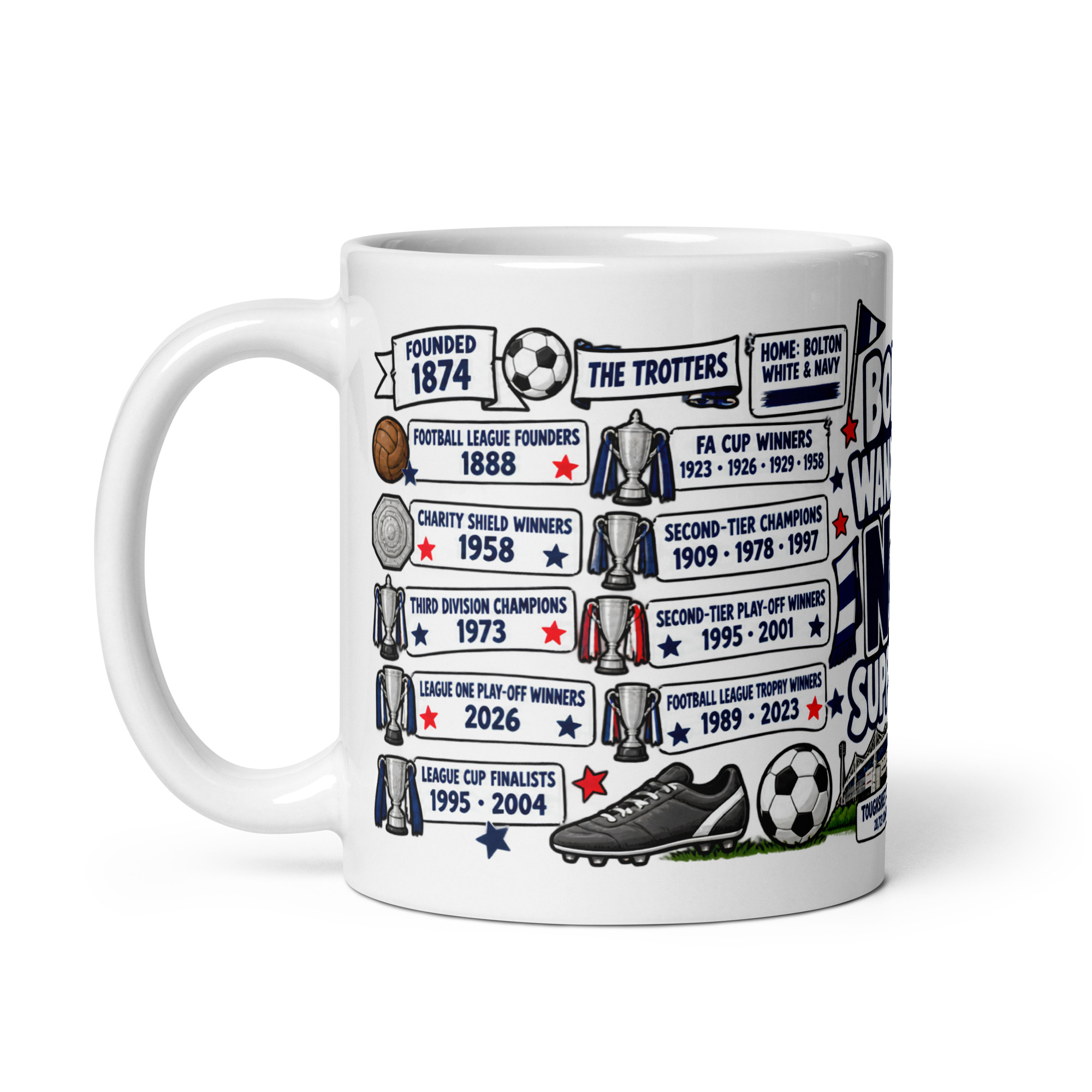 Bolton Wanderers Mug No1 Supporter Gift Mugs