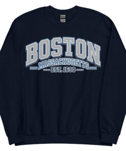 Boston Massachusetts Varsity Sweatshirts College Jumper