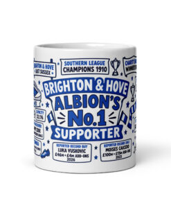 Brighton & Hove Albion Mug No1 Supporter Gift Mugs