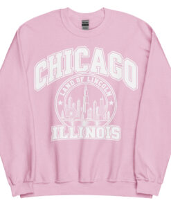 Chicago Illinois State Varsity Sweatshirts College Style