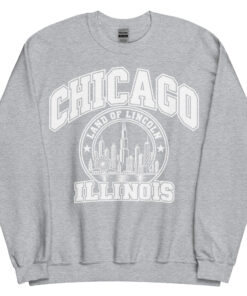 Chicago Illinois State Varsity Sweatshirts College Style