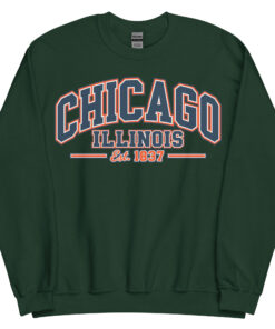 Chicago Illinois Varsity Sweatshirts College Style
