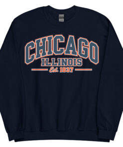Chicago Illinois Varsity Sweatshirts College Style