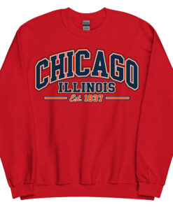 Chicago Illinois Varsity Sweatshirts College Style