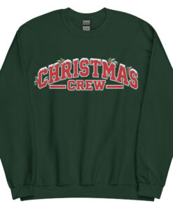 Christmas Crew Jumper Varsity Style Festive Sweatshirts